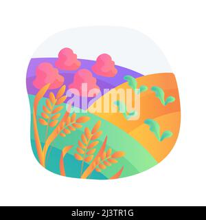 Biodynamic farming abstract concept vector illustration. Organic ...