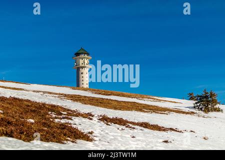 Discovery tour of the Feldberg in the Black Forest - Baden-Württemberg - Germany Stock Photo