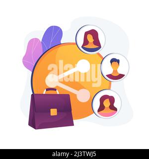 Student exchange program. University education abroad, international learning initiative, workers sharing. College trip, business tourism. Vector isol Stock Vector