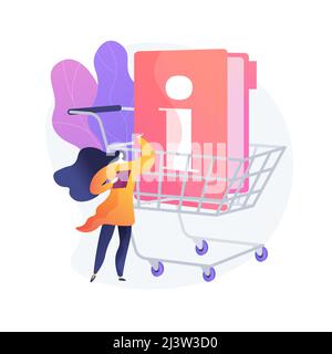 Consumer information abstract concept vector illustration. Consumer law, privacy security policy, financial information, marketing service, buyer prot Stock Vector
