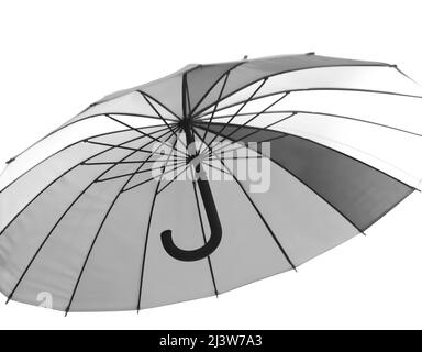 Isolated opened umbrella in rainbow colours Stock Photo