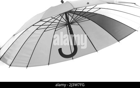 Isolated opened umbrella in rainbow colours Stock Photo