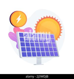 Solar panel generating clean alternative energy and fuel Stock Vector ...