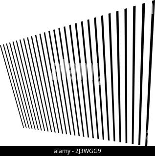 3d dynamic lines, stipes in perspective vanishing, diminishing into horizon. Stock vector illustration, clip-art graphics Stock Vector