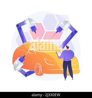 Laser technologies abstract concept vector illustration. Optical communication systems, medical laser use, innovative measurement instruments, electro Stock Vector