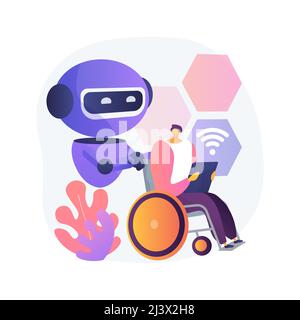 https://l450v.alamy.com/450v/2j3x2h8/smart-technology-for-persons-with-disabilities-abstract-concept-vector-illustration-home-automation-doorand-motion-sensors-health-monitoring-system-2j3x2h8.jpg