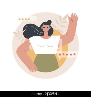 Brand persona abstract concept vector illustration. Brand personalization, customer identification, target marketing, persona qualities and appearance Stock Vector