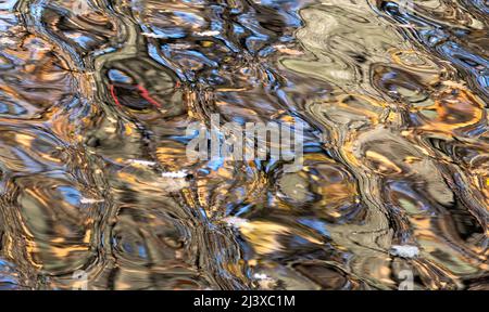 Abstract blurred water background as creative pattern close up Stock Photo