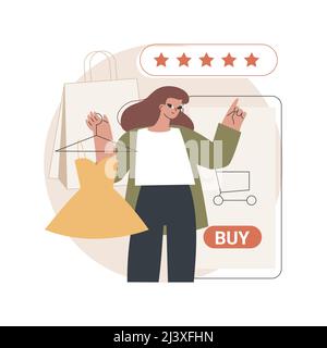 Clienting abstract concept vector illustration. Retail clienting practice, successful service, personalized sale, customer needs satisfaction, client Stock Vector