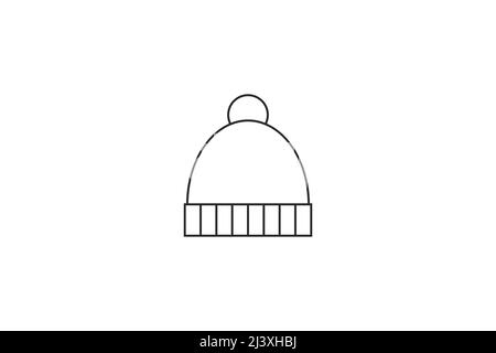 Winter hat icon. Vector illustration. Stock Vector