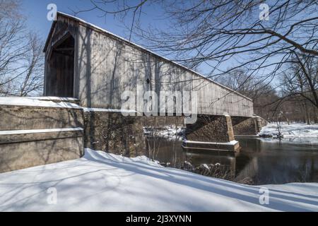 Covered Bridge Stock Photo