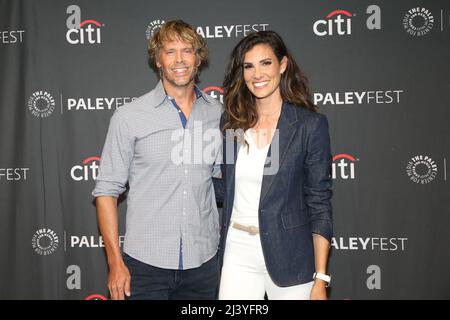 Hollywood, Ca. 10th Apr, 2022. Eric Christian Olsen and Daniela Ruah at the Salute to the NCIS Universe celebrating NCIS, NCIS: Los Angeles, and NCIS: Hawai'i during PaleyFest La 2022 at Dolby Theatre in Hollywood, California on April 10, 2022. Credit: Faye Sadou/Media Punch/Alamy Live News Stock Photo