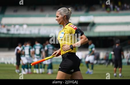 Araraquara, Brazil. 26th Jan, 2020. Neuza Ines Back, assistant of the game  between Palmeiras x São Paulo held at the Fonte Luminosa Stadium in  Araraquara, SP. Match valid for the 2nd round