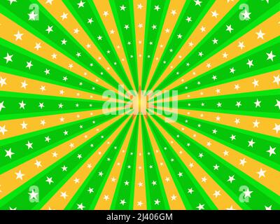 Abstract background ray sunburst stripes glowing flare wallpaper vector illustration Stock Vector