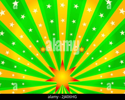 Abstract background ray starburst beam effect sunburst stripes glowing flare wallpaper vector illustration Stock Vector