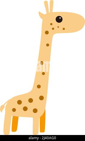 cute giraffe cartoon, vector Stock Vector