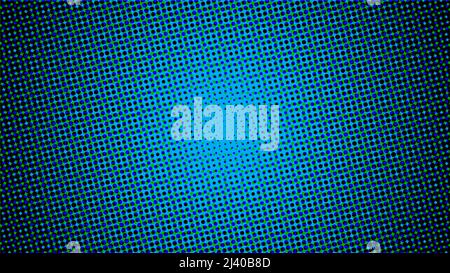 Blue Halftone Background Design Template, Pop Art, Abstract Dots Pattern Stock Vector