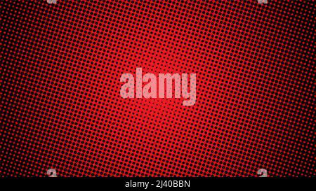 Red Halftone Background Design Template, Pop Art, Abstract Dots Pattern Stock Vector