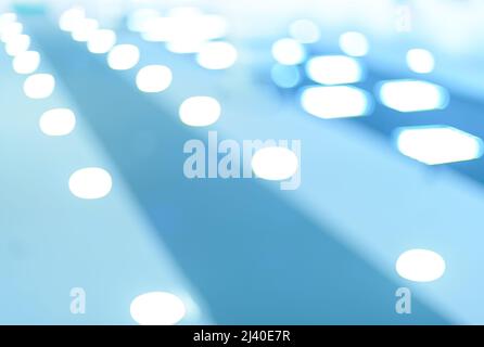 abstract cold blue perspective natural fuzzy background Stock Photo