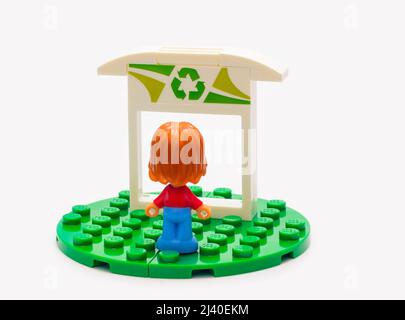 2021: Lego constructor Friends serie. A look into the future Stock Photo