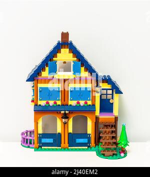 2021: Lego constructor, the living house Stock Photo