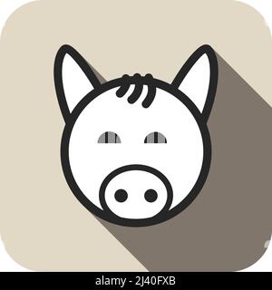 Horse icon vector Stock Vector