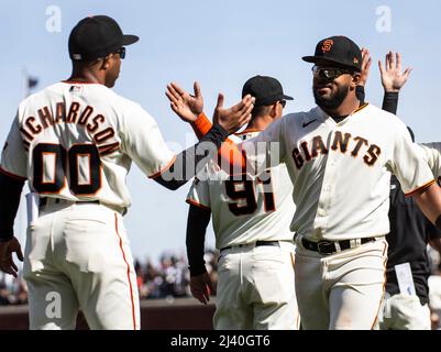 Miami Marlins Luis Arraez (3) with first base coach Jon Jay (11) during a  spring training baseball game against the Boston Red Sox on March 5, 2023  at JetBlue Park in Fort Myers, Florida. (Mike Janes/Four Seam Images via AP  Stock Photo - Alamy