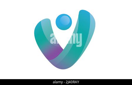 Alphabet letters Initials Monogram logo IV, VI, V and I Stock Vector