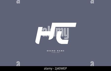 Alphabet letters Initials Monogram logo ht, th, t and h Stock Vector