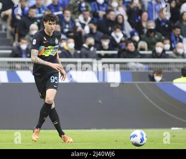 April 09 2022, Milano (MI), Italy, Giuseppe Meazza - San siro stadium, Matchday 32° of the Italian Serie A Tim 2021/2022 Championship, match between t Stock Photo