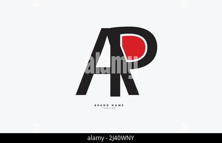 Alphabet letters Initials Monogram logo AP, PA, A and P Stock Vector
