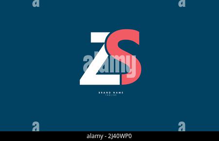 Alphabet letters Initials Monogram logo ZS, SZ, Z and S Stock Vector