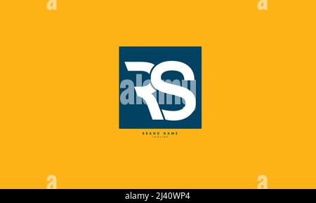 Alphabet letters Initials Monogram logo RS, SR, R and S Stock Vector