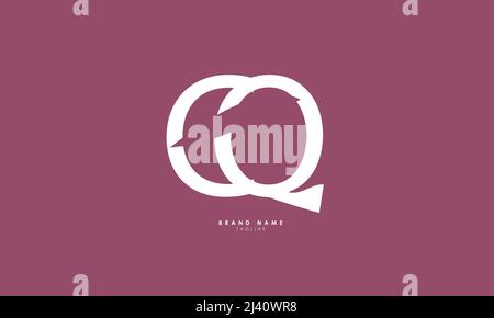 Alphabet letters Initials Monogram logo CQ, QC, C and Q Stock Vector