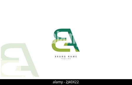Alphabet letters Initials Monogram logo AB, BA, A and B Stock Vector