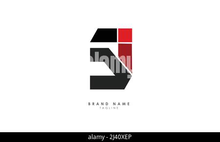 Alphabet letters Initials Monogram logo SI, IS, S and I Stock Vector