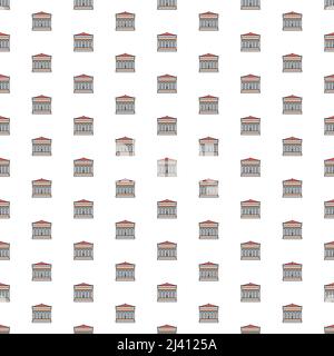 Kiev, Ukraine - March 1, 2022: Vector Acropolis of Athens, Greece, landmark pattern with various icons. Stock Vector