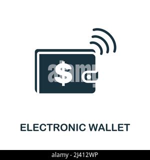 Smart Wallet icon. Simple illustration from wireless devices collection ...