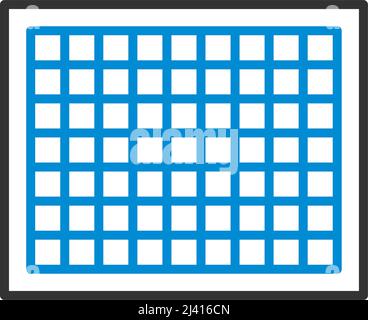 Icon Of Photo Camera Sensor. Editable Bold Outline With Color Fill Design. Vector Illustration. Stock Vector