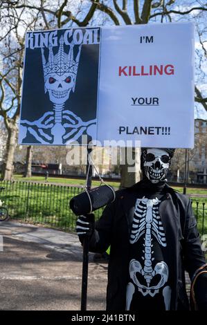 Extinction Rebellion begin a week of action to emphasise the climate emergency and the need to end fossil fuels as a source of energy Stock Photo