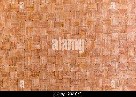 Rustic wicker texture basket. Horizontal and vertical lines. Ocher and brown tones background Stock Photo