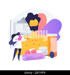 Drug allergy abstract concept vector illustration. Triggers of drug allergies, risk factors, medicine side effect, remedy intolerance test, allergic d Stock Vector