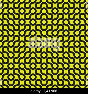 Seamless abstract vector pattern artwork made with repetitive geometry shapes and elements. Geometric design graphics for poster, cover, art, presenta Stock Vector