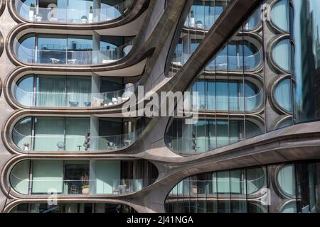 Apartment Building by The High Line Walkway in Manhattan New York City, USA Stock Photo