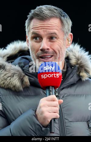 JAMIE CARRAGHER, SKY SPORTS PRESENTER, 2022 Stock Photo