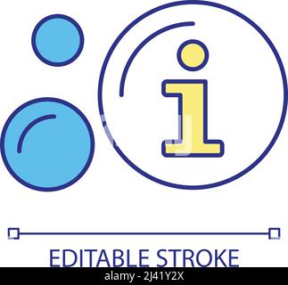 Information bubble RGB color icon Stock Vector
