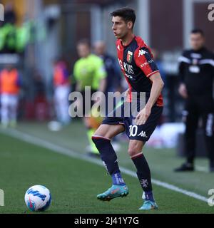 Genoa, Italy. 24 April 2022. Filippo Melegoni of Genoa CFC in