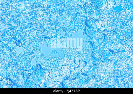 Blue ice crystals background Stock Photo