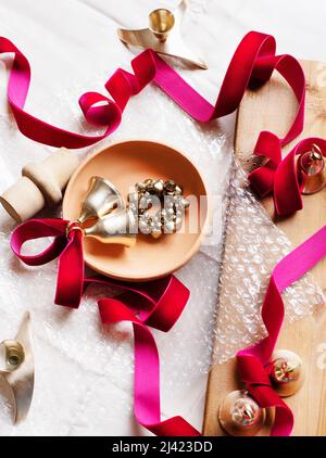 Still life with Christmas decorations Stock Photo