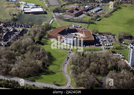 aerial view from the north looking south of Co-op Academy North Manchester, a community school Stock Photo